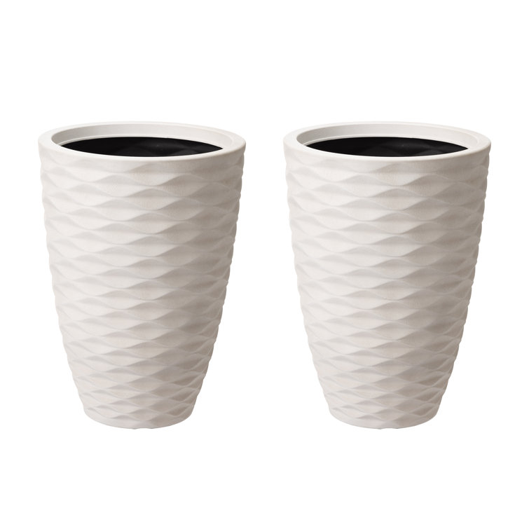 Corrigan Studio® Sainsbury 2 Piece Resin Pot Planter Set & Reviews